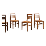 Suite de 4 chaises bistrot bois