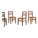 Set of 4 wooden bistro chairs