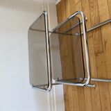 Trundle tables in smoked glass