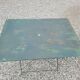 Old folding iron garden table