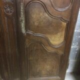 Paire de porte d'armoire en noyer
