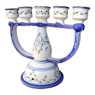 5-branch earthenware candlestick