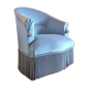Fauteuil crapaud vintage, meuble siège Napoleon III ancien