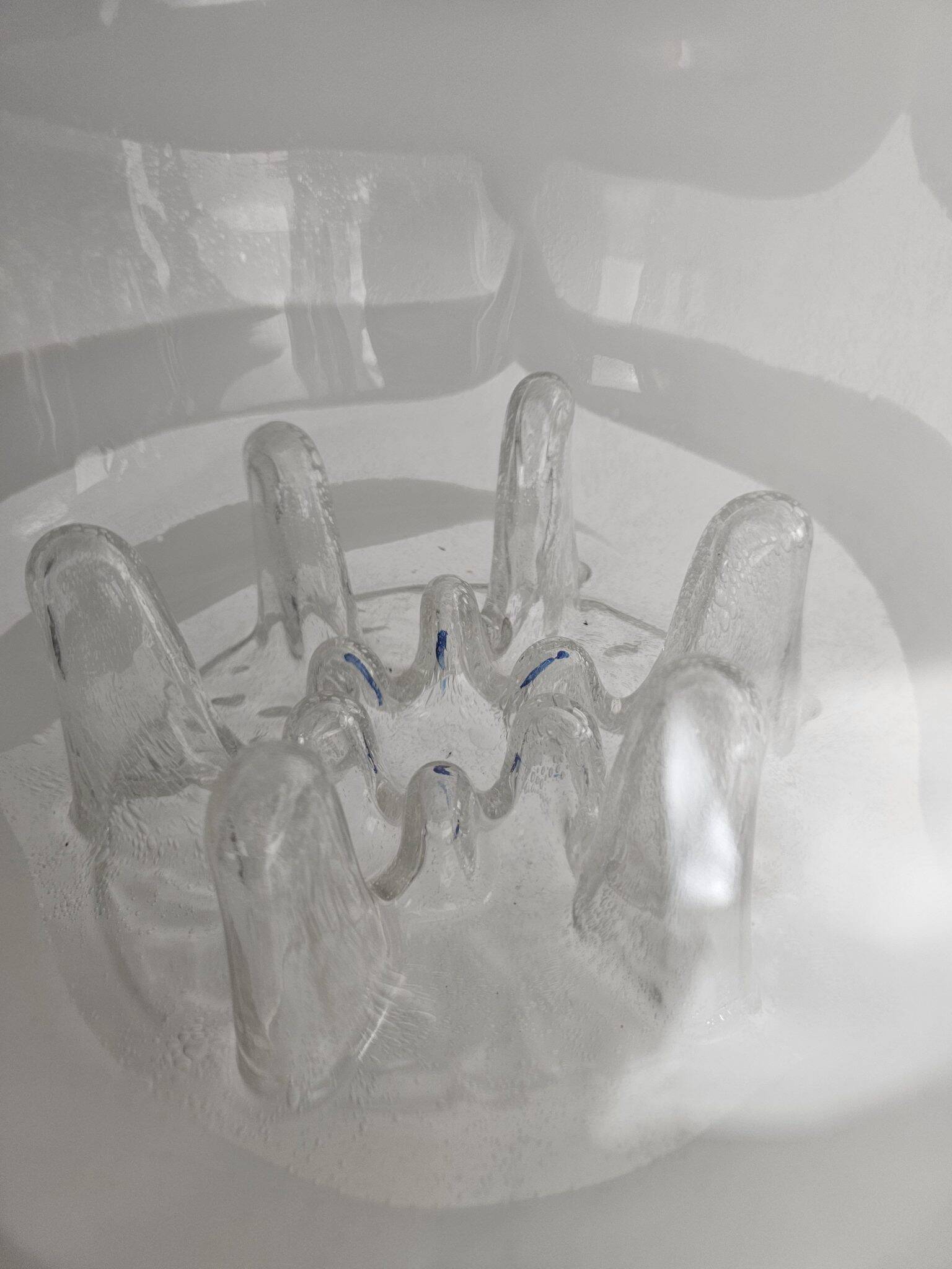 Suspension italienne en verre de Murano formes nuageuses