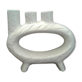 Large Ceramic Ring vase 3 collars Japan XXth