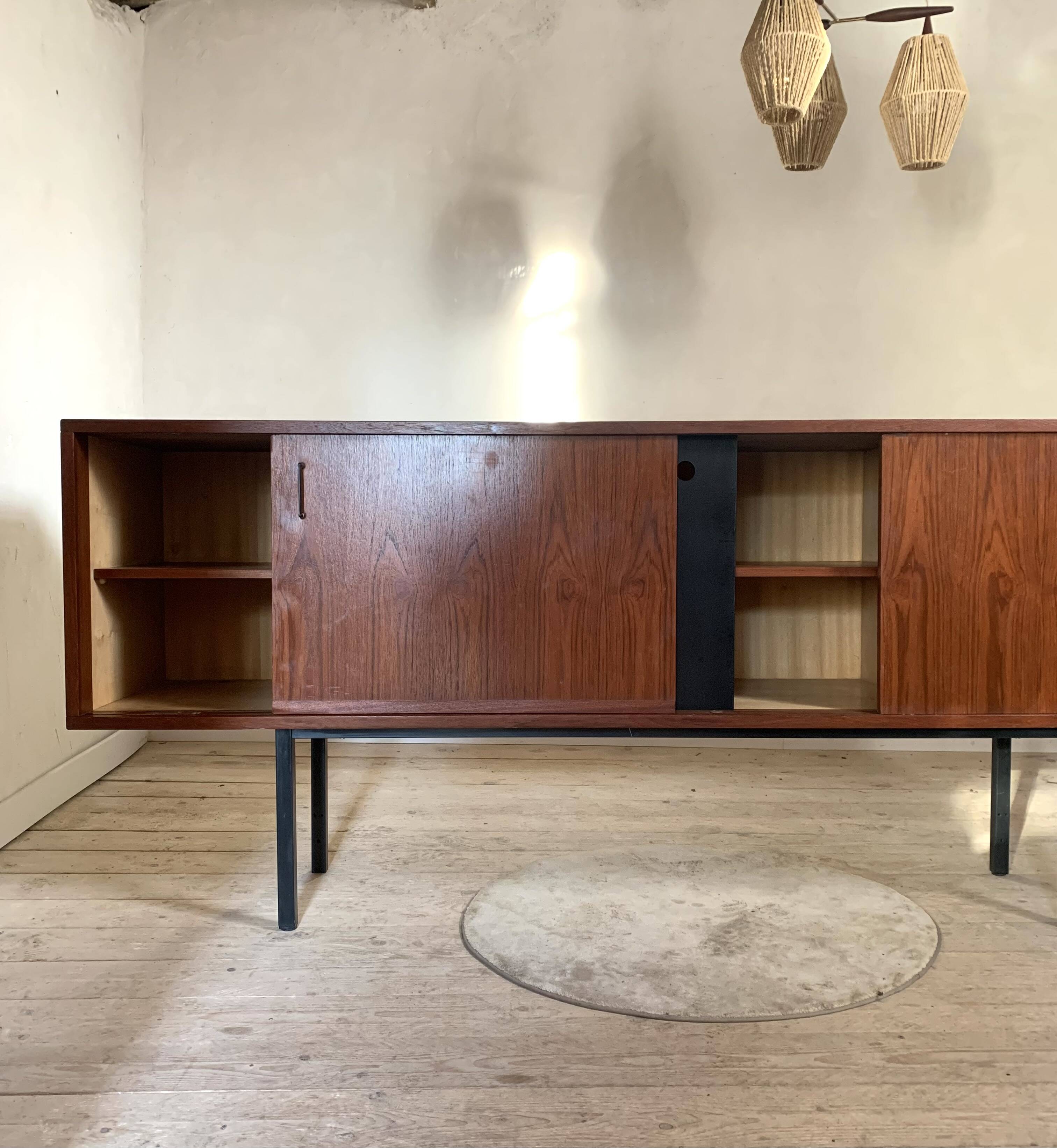 Vintage modernist teak sideboard