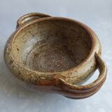 La Borne pyrity sandstone dish signed by JP