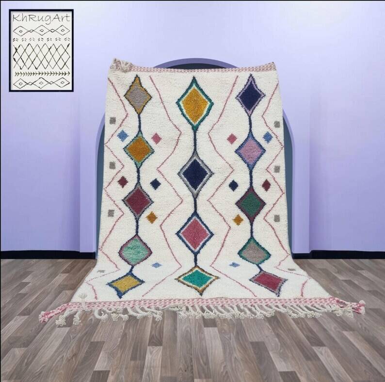 White Beni Ourain rug 150/250cm