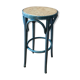 Curved wooden bar stool