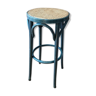 Curved wooden bar stool