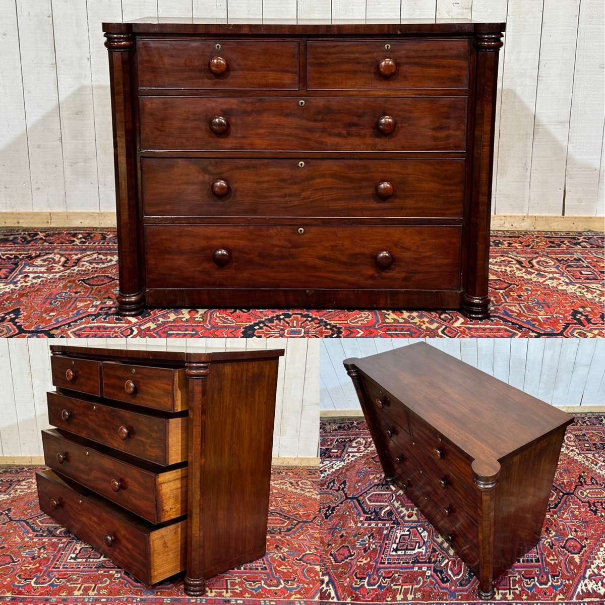 Commode Victorienne 19ème en acajou