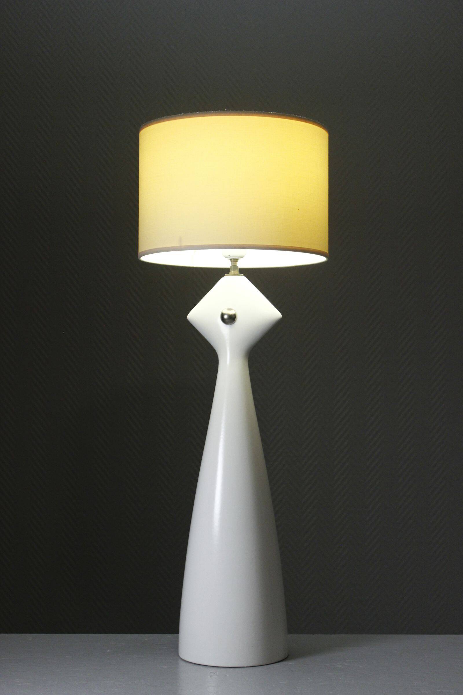 Kostka France large ceramic lamp post-modern design 1990s