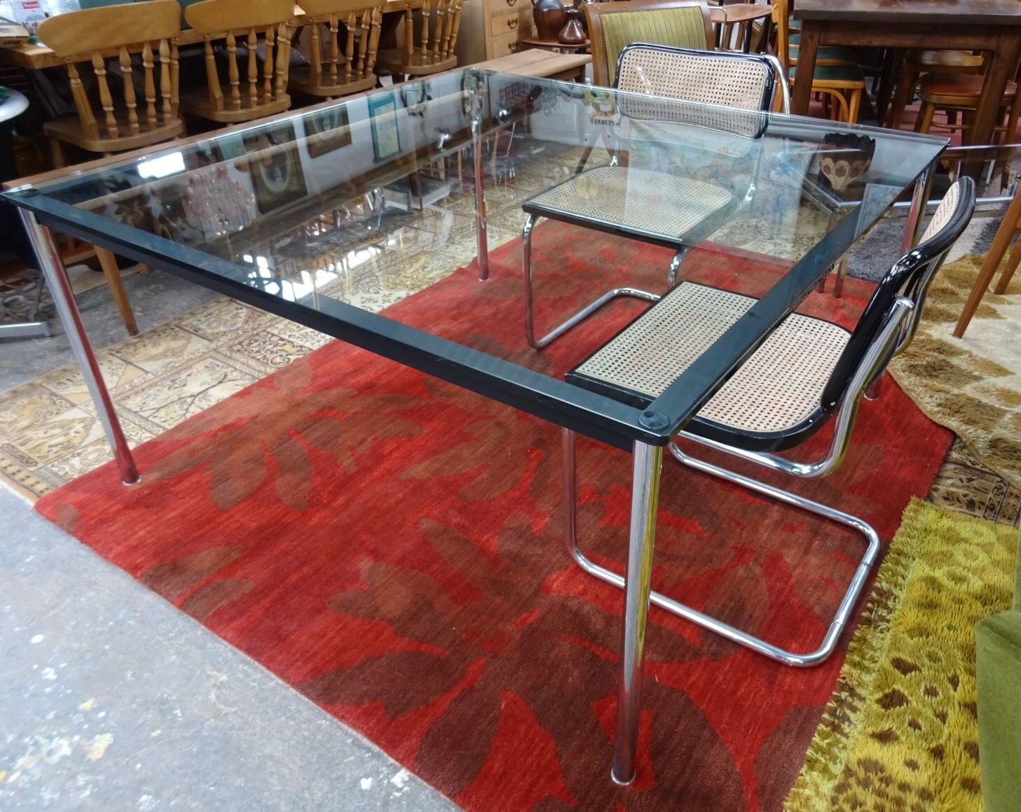 Table haute LC10 Le Corbusier édition Cassina