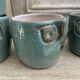 Set 6 vintage ceramic owl mugs