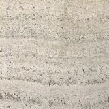Travertine and wrought iron dining table