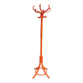 Vintage parrot coat rack, baumann orange 70's