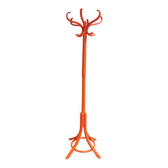 Vintage parrot coat rack, baumann orange 70's
