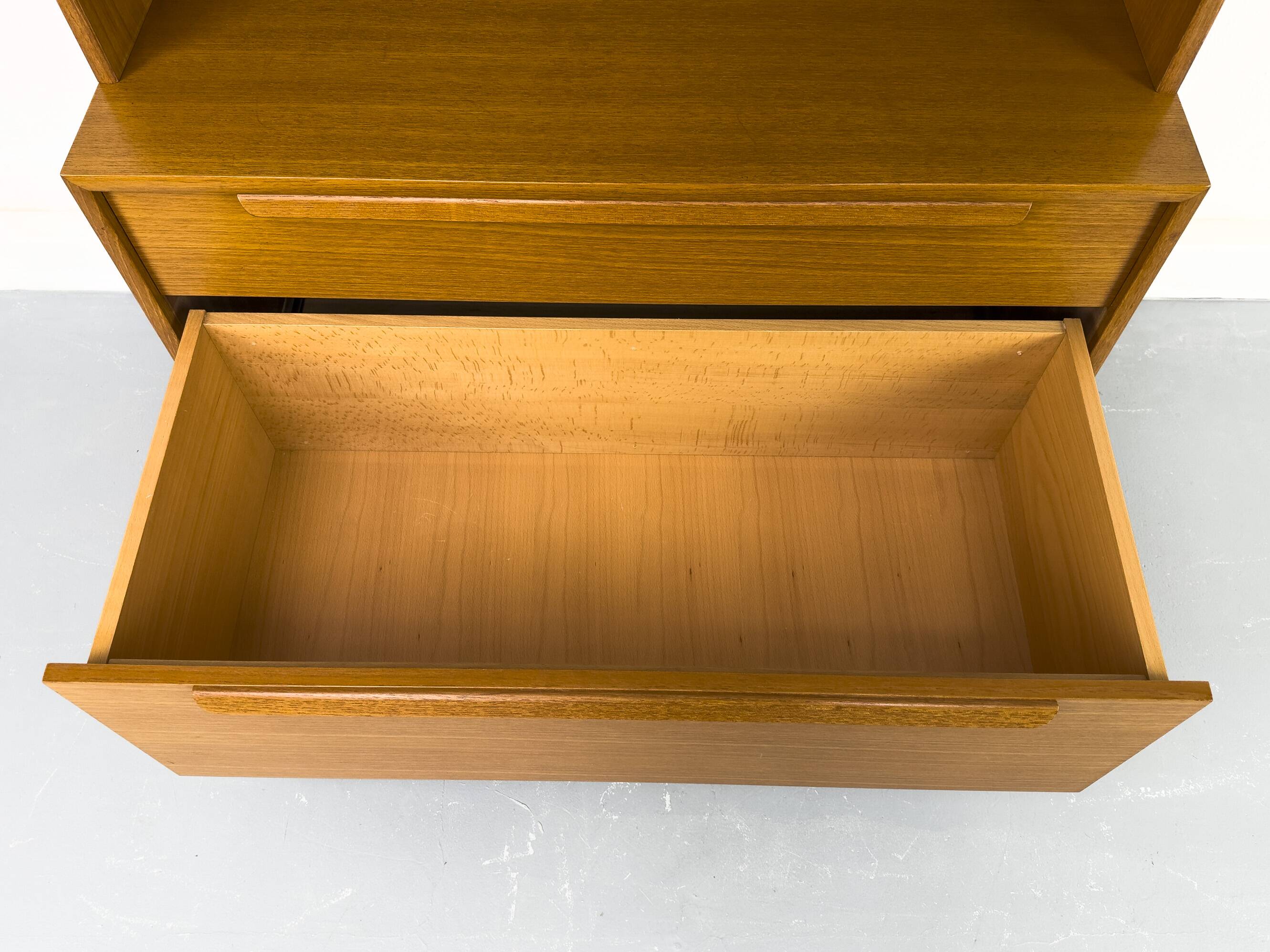 Teak bookcase with drawers from WK Möbel, 1960s