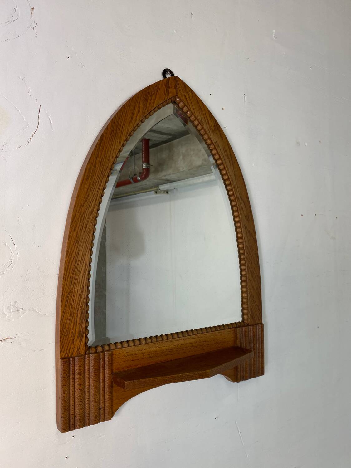 Art Deco Oak Amsterdamse School Mirror, 1920s