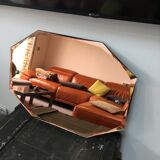 Art deco bevelled mirror  75x54cm