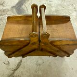 Wooden sewing box