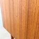 Lowboard teak 4 drawers — Mid-century lines, tapered legs, 1960s