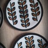 Set of 6 Rambouillet Boch plates 1966