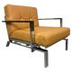 Fauteuil lounge design milieu du siècle - Studio beige