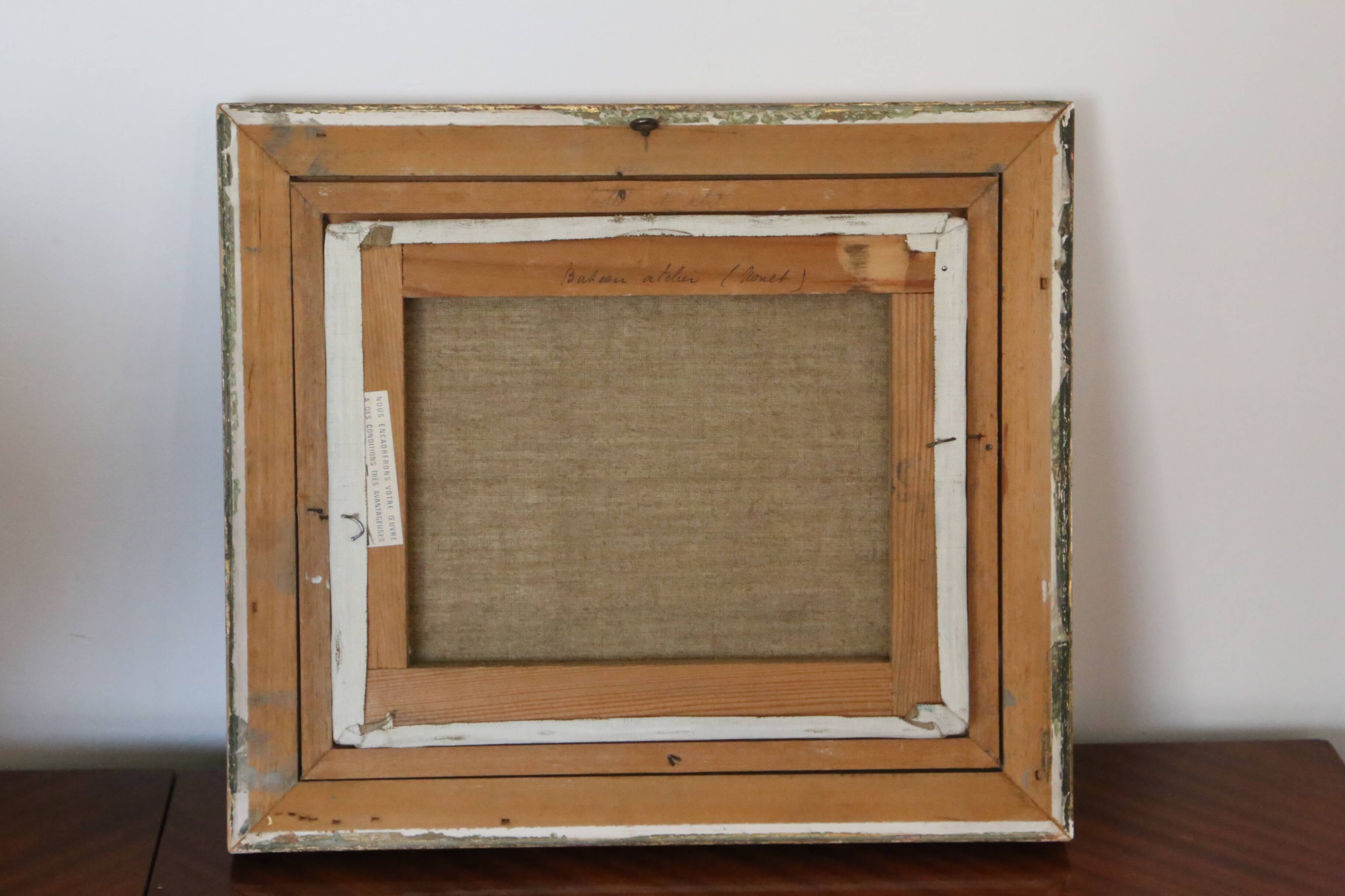 Oil painting on canvas, study work based on Monet.