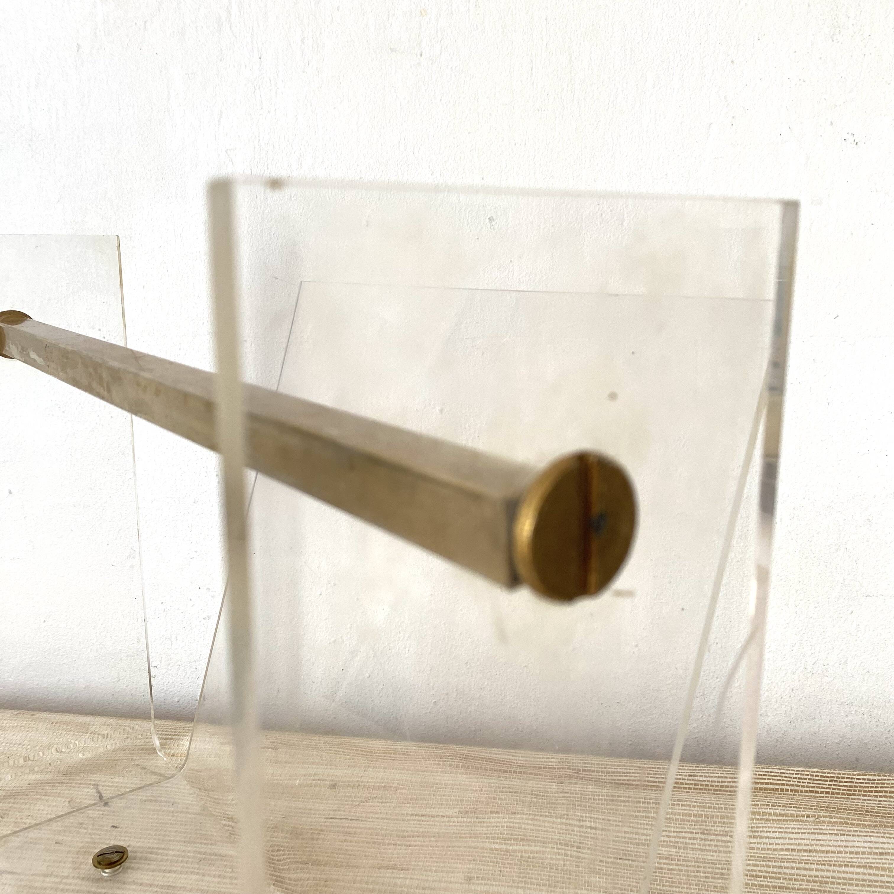 Vintage David Lange magazine rack for Roche Bobois, 1970s