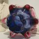 Czech Art glass trinket dish, mid-20th century