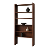 Modernist solid elm shelf by Pierre Chapo, produced by the Seltz factory in the 1950s.