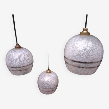 Opaline pendant lights