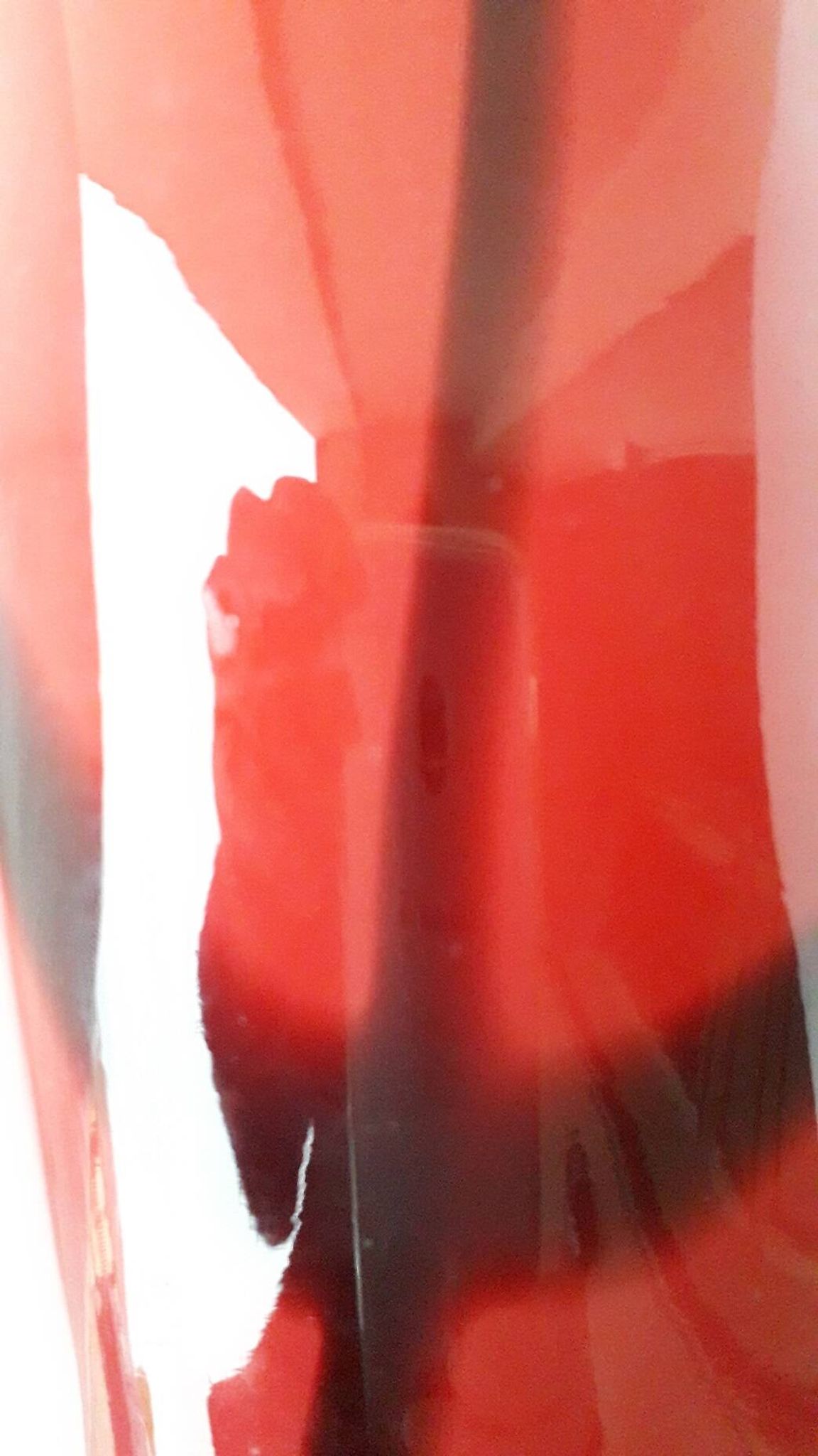 Multicoloured glass vase