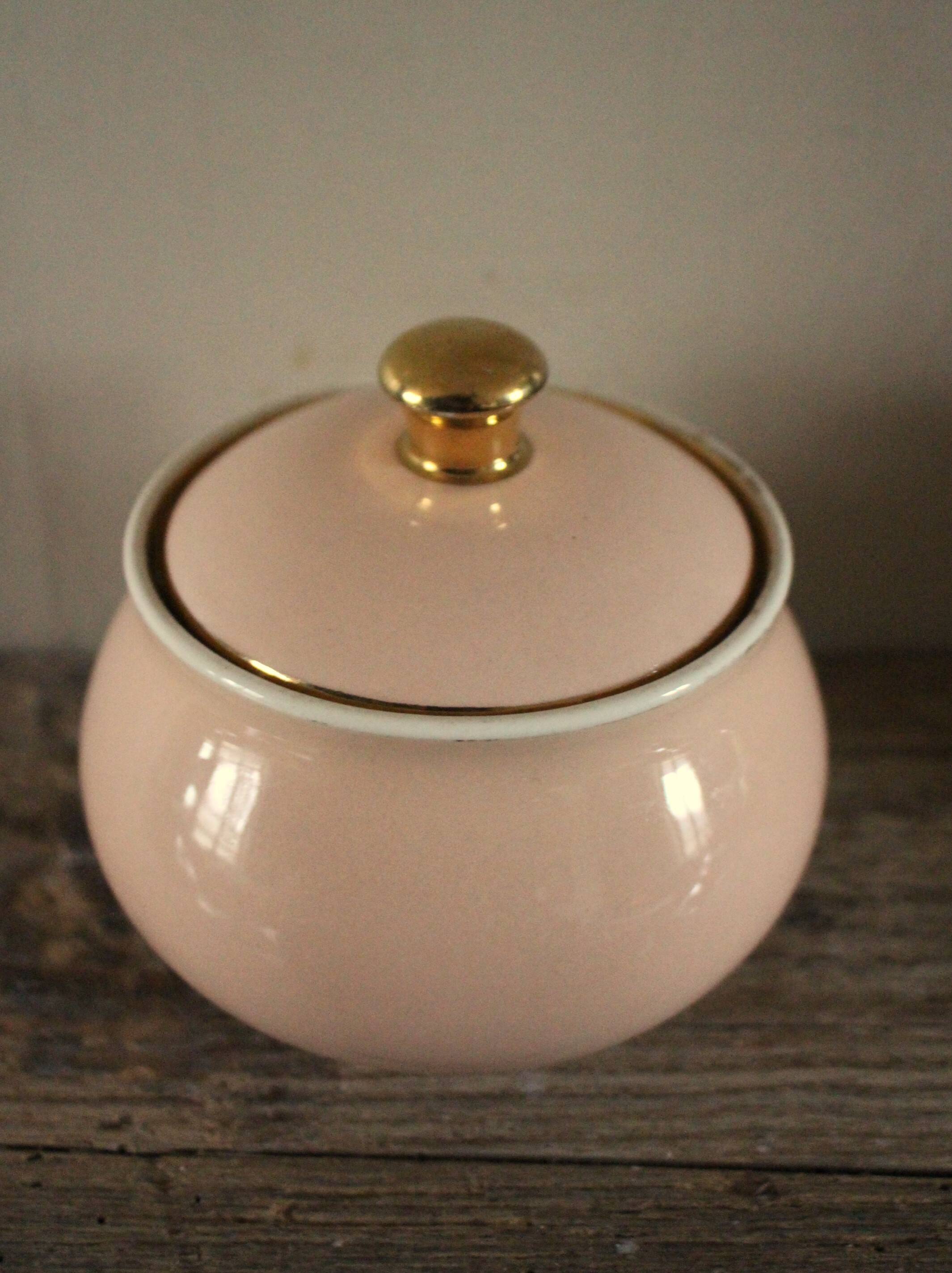 Sucrier rose poudré doré Villeroy Boch