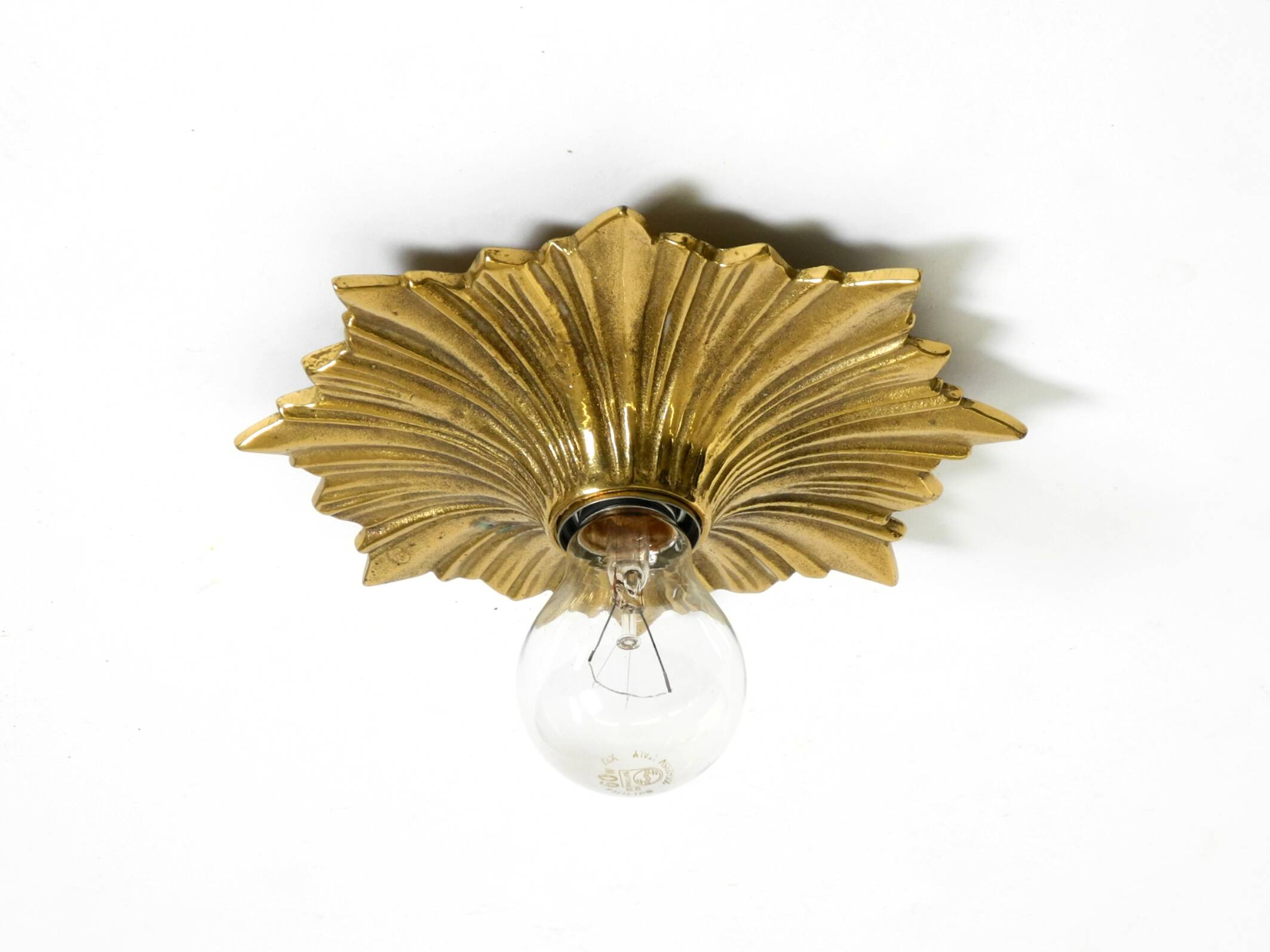 1960s Space Age Star Design Wall or Ceiling Lamps in Bronze