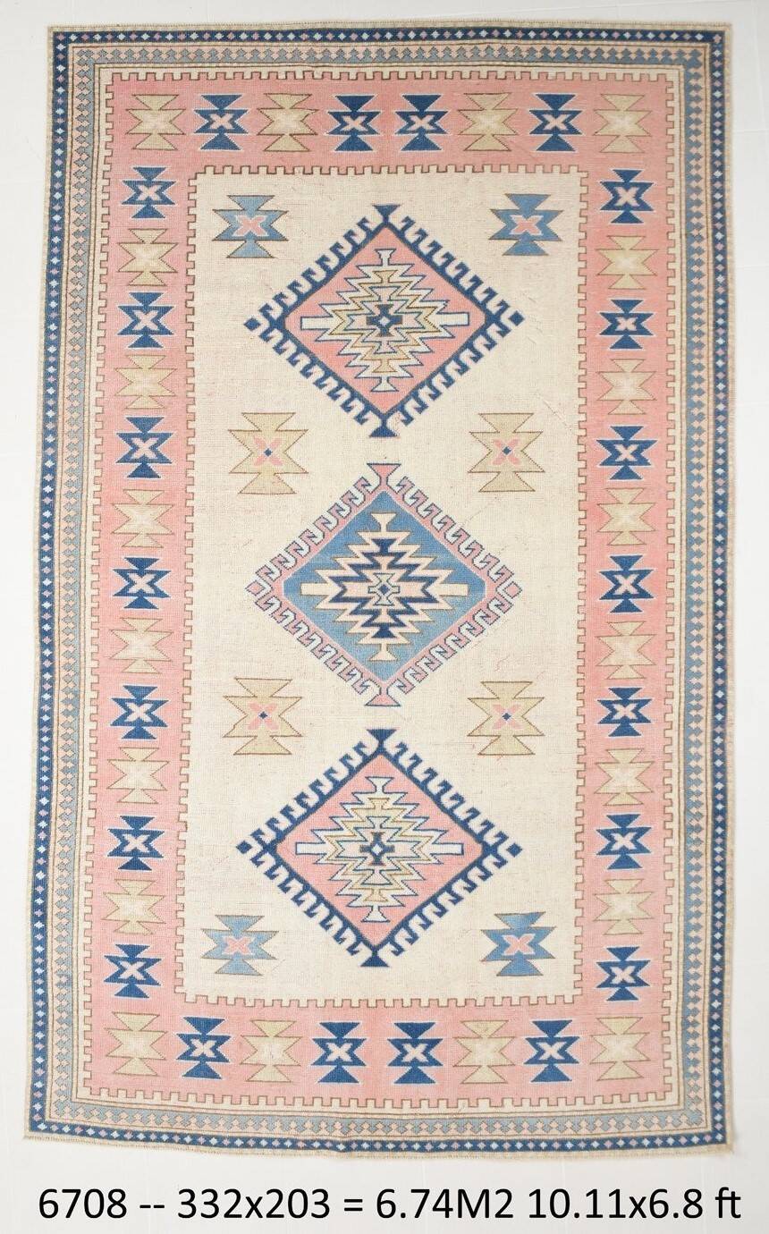 7x11 One Of A Kind Oushak Rug, 203x332Cm