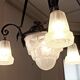 Degué 4-light Art Deco chandelier Width 62 cm Height 93 cm