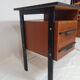 Vintage office design 50s honey and black wood
