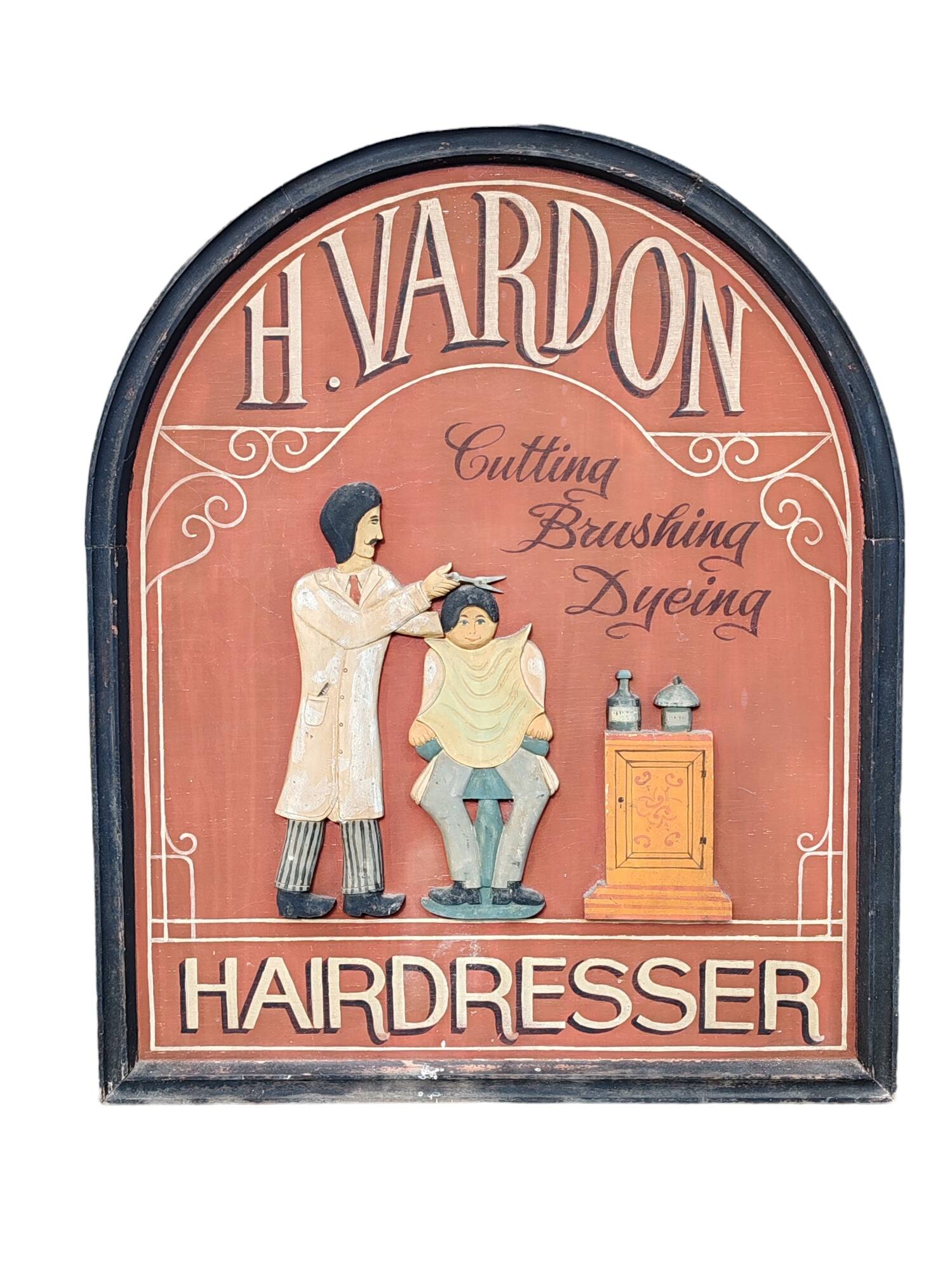 Hairdresser wooden sign