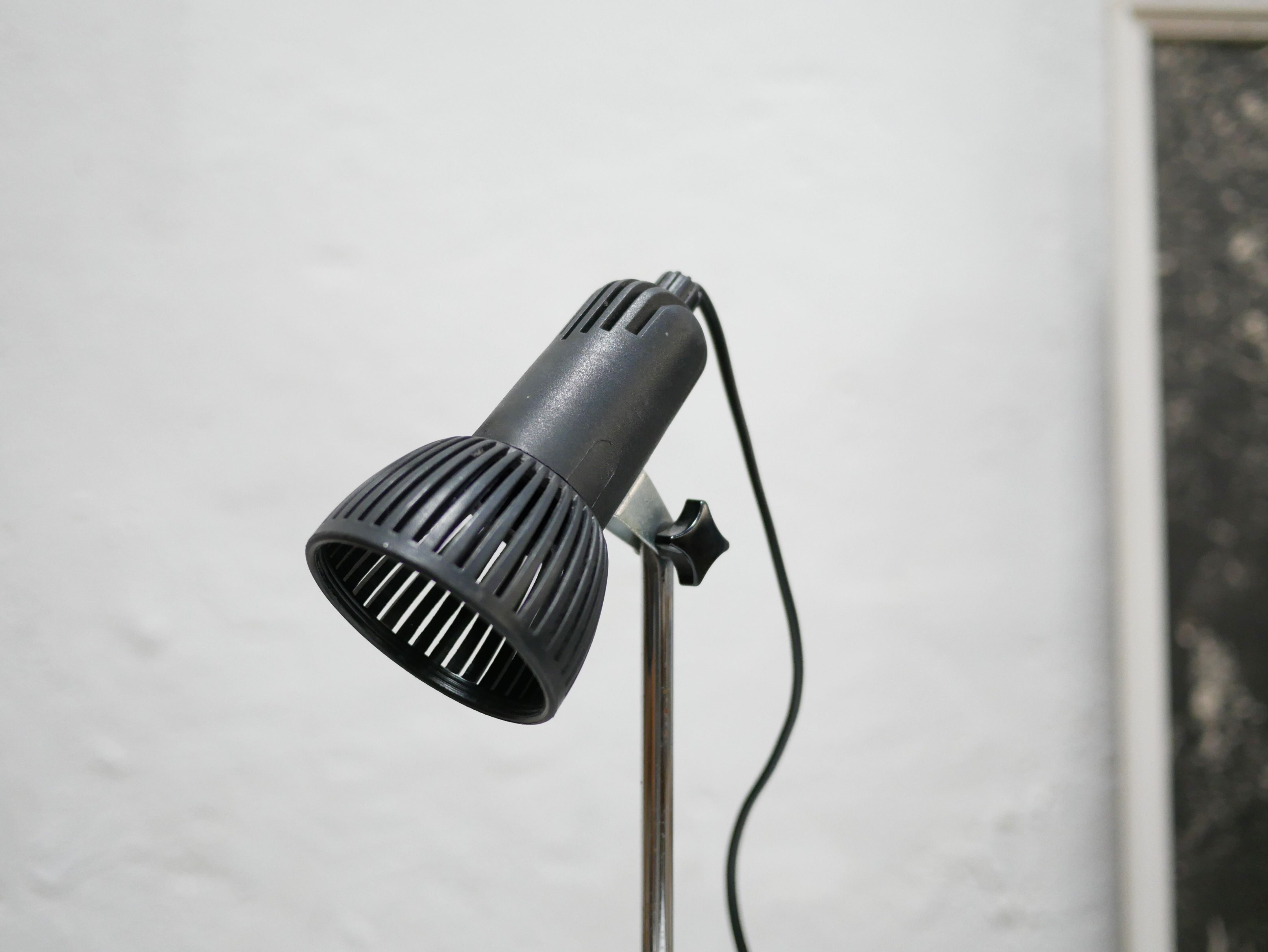 Vintage black desk lamp with pencil holder