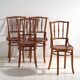 Antique bentwood chairs in Thonet style – Central Europe, circa 1930 – Set of 4 pieces #8