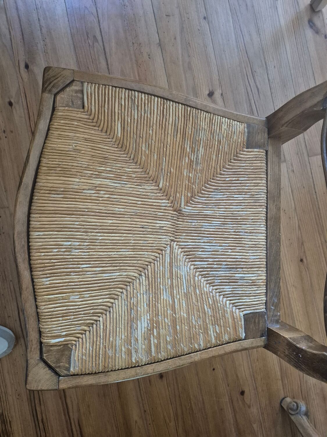Extendable old wooden table