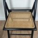 4 chaises pliantes bois et rotin