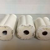 Trio of four-leaf clover candle holders