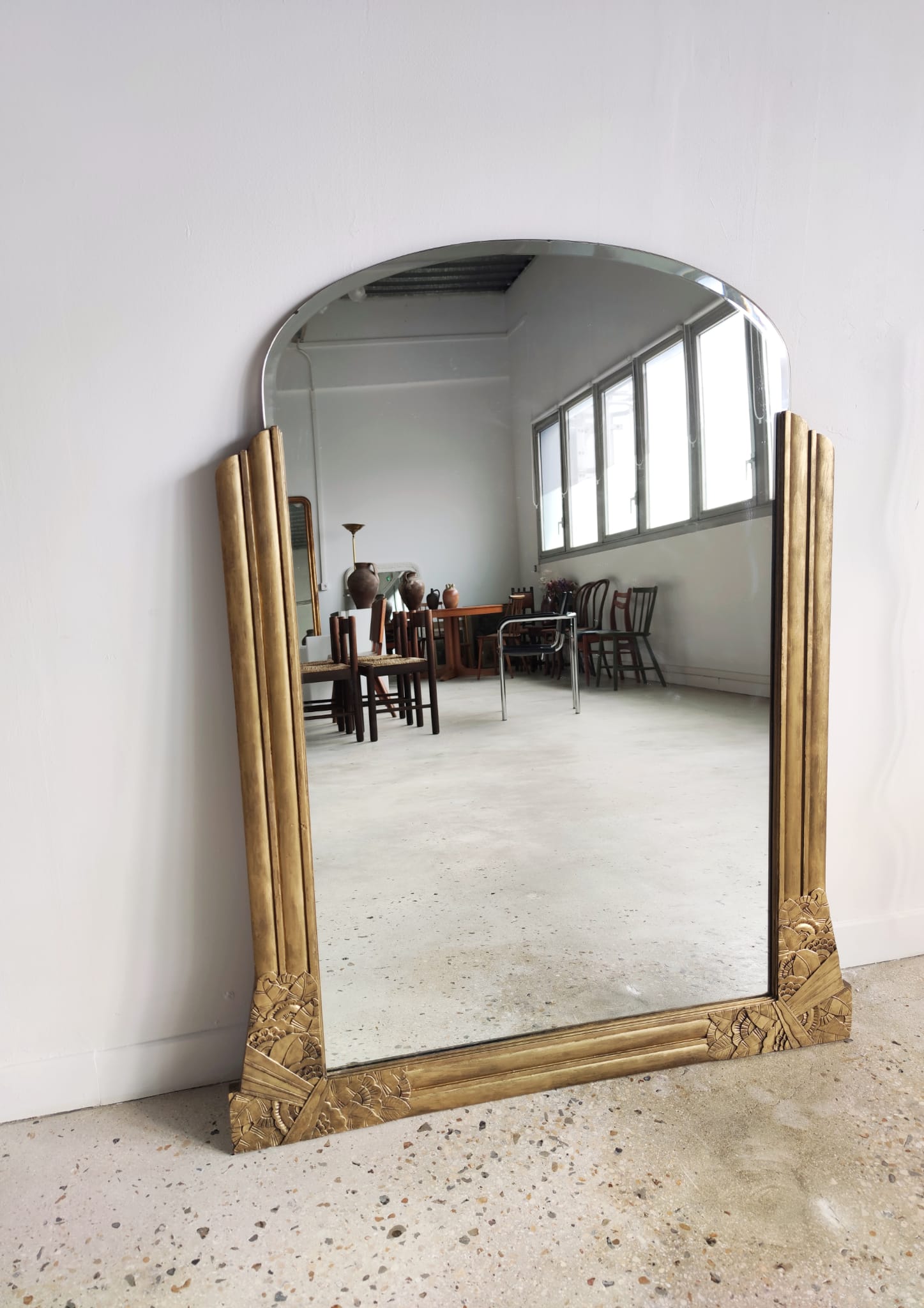 Golden mirror Art Deco