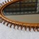 Miroir rotin Italien 60's