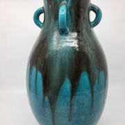 Vase Primavera pour le Printemps en céramique bleu Francais Art Déco