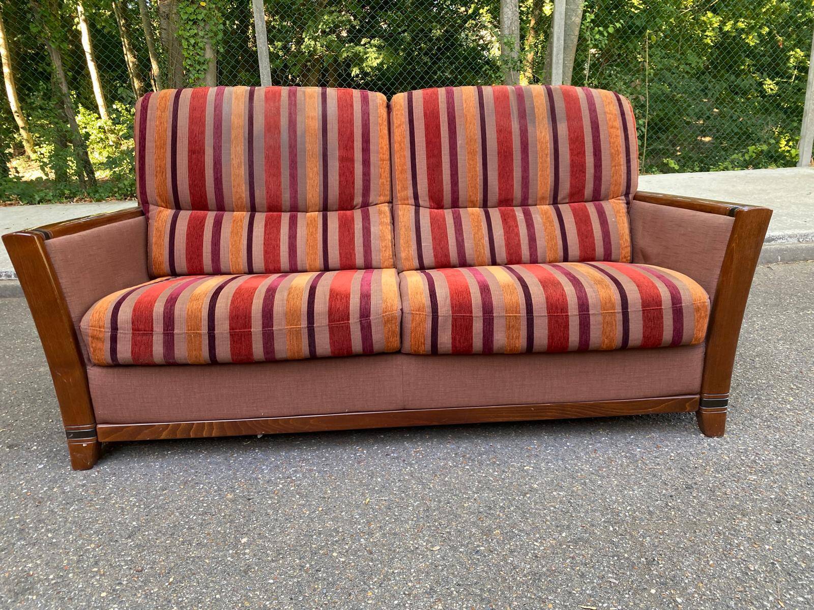 Two-seater sofa Art Deco inspiration Cavel France 2000s