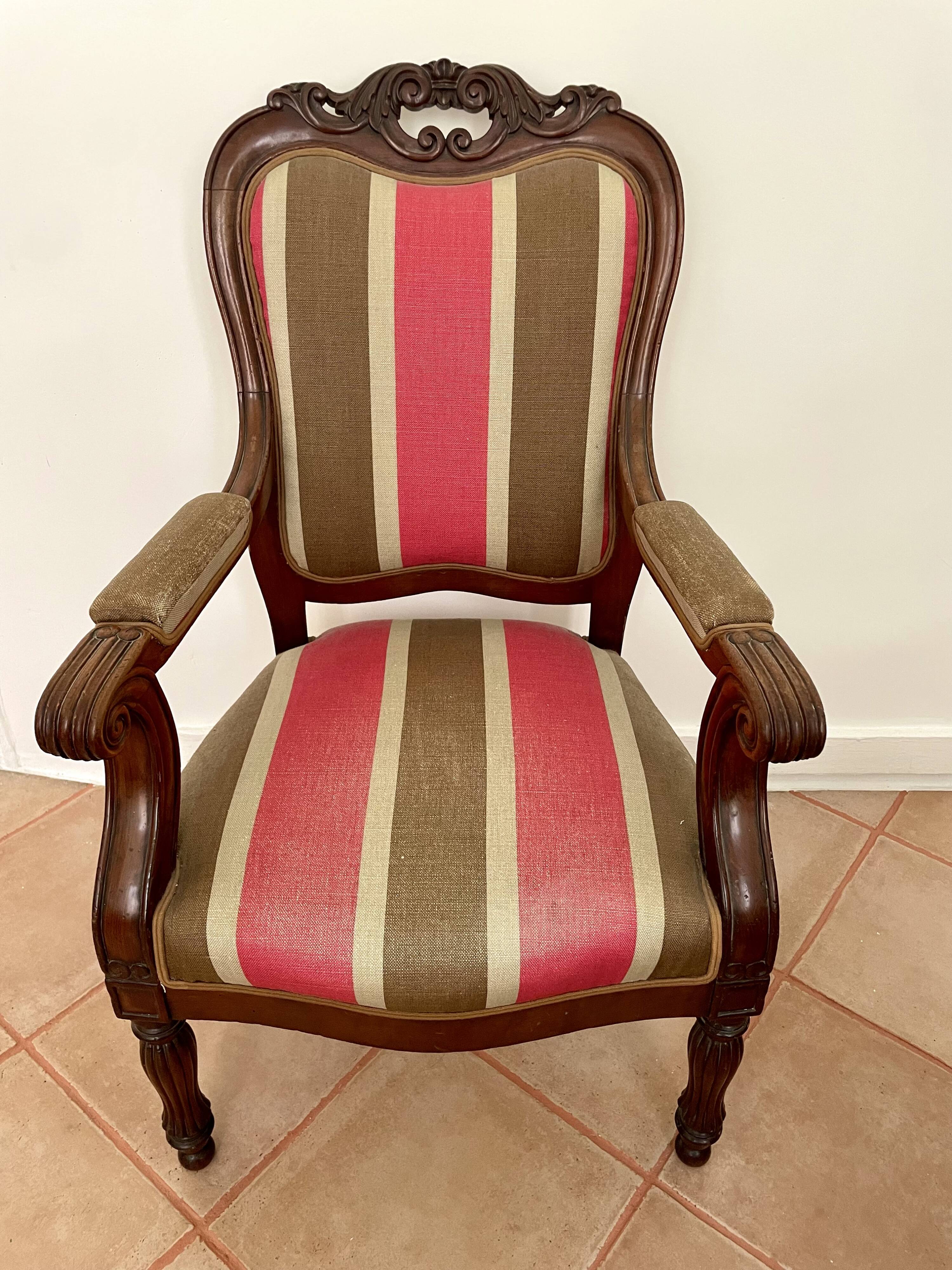 Antique Empire style armchair
